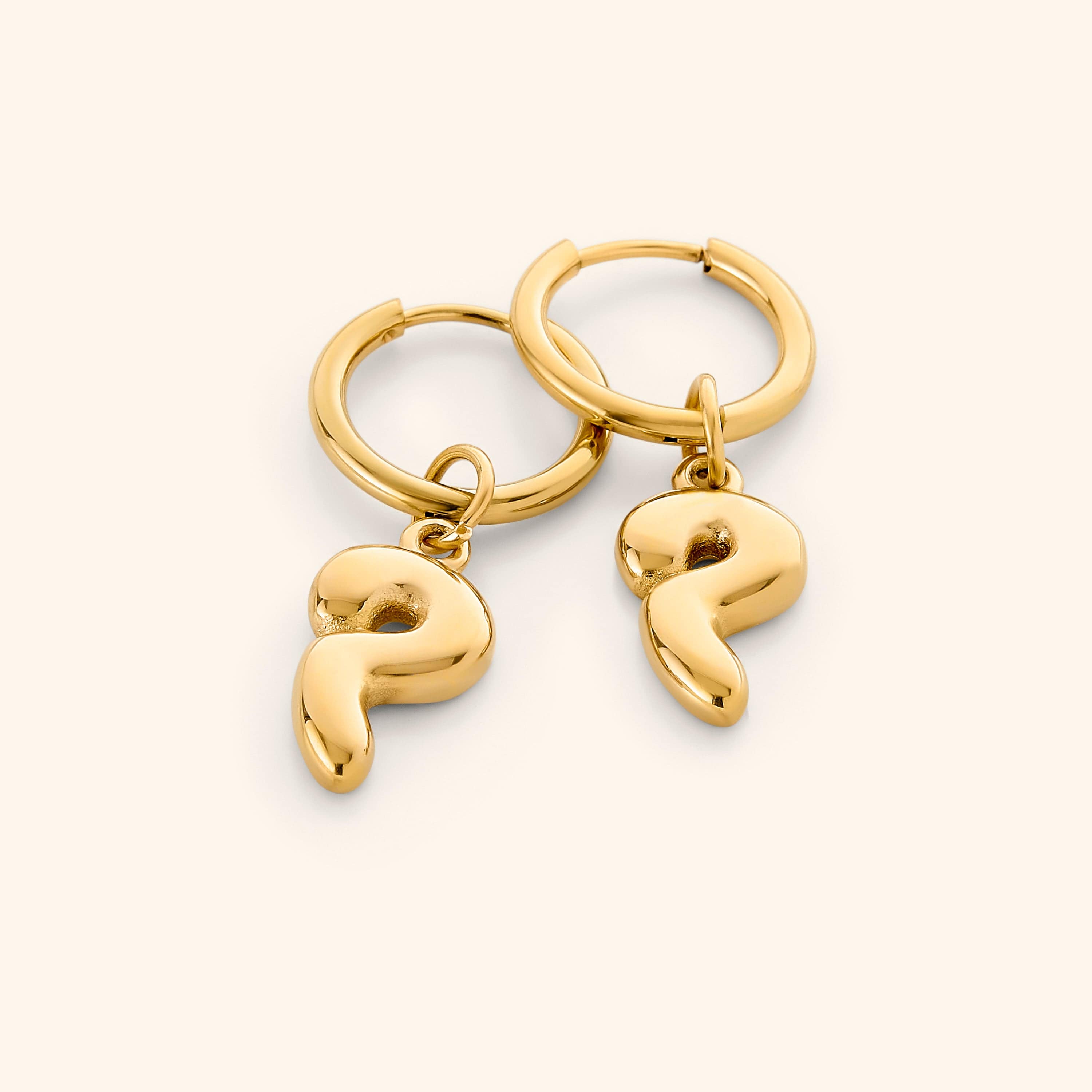 Stylish Arabic Letter Dangle Earrings