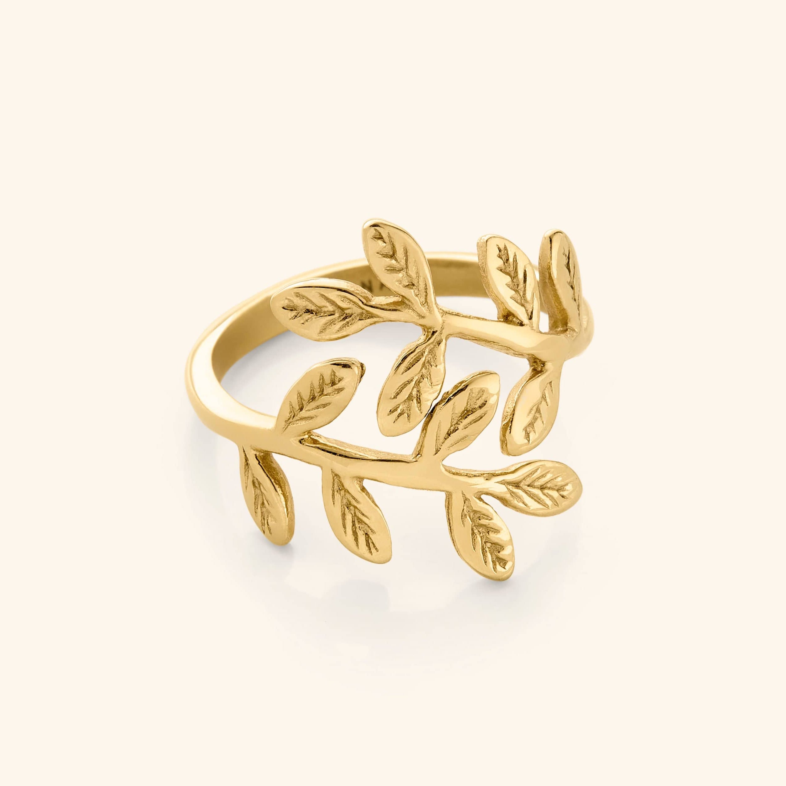 Handcrafted Olive Leaf Ring – Palestinian Heritage Jewelry